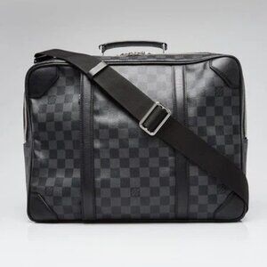 Louis Vuitton Damier Graphite Canvas/Leather Breifcase Backpack Bag